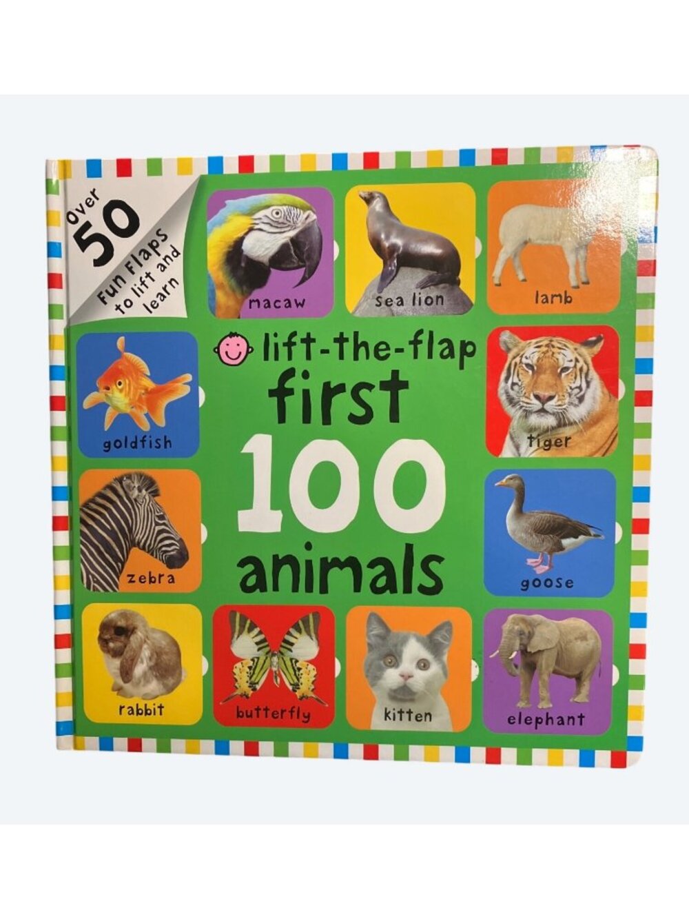 Lift The Flap First 100 Animals Board Book For Ages 1+ By Priddy Books